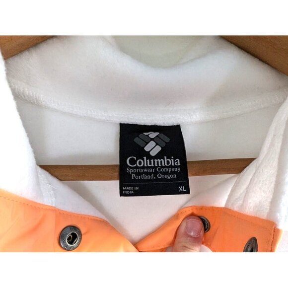 Columbia Winter Trainer Fleece Pullover Womens Size XL 1/4 Snap Anorak White NEW - Picture 5 of 7